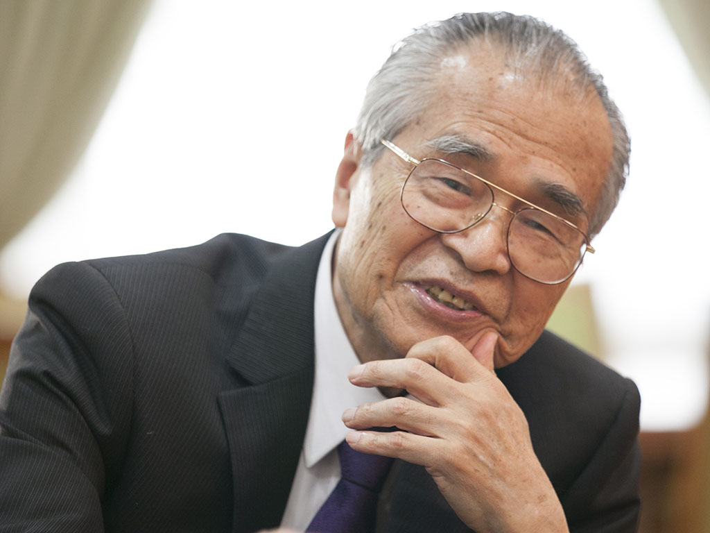 ウェンシン・リーの恩師・根井正利の写真