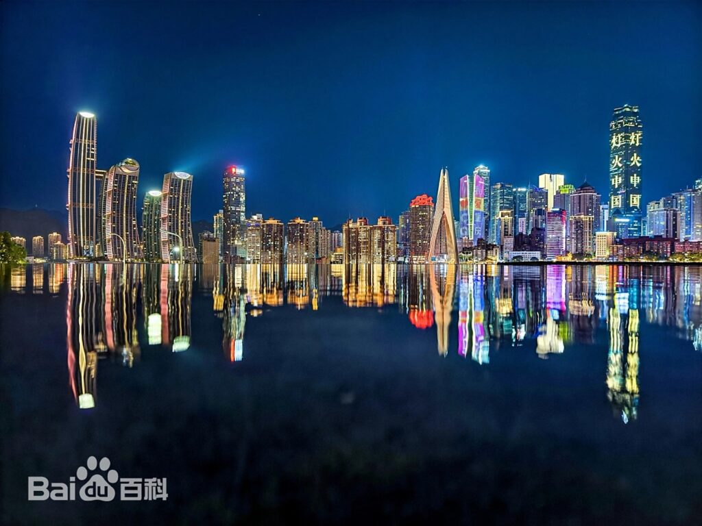 重慶市の夜景写真