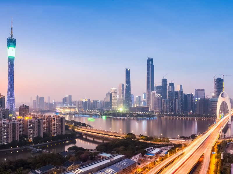 広東省広州市の風景