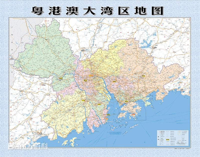 大湾区を示す地図