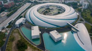 上海光源ビームライン実験ステーションの写真