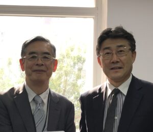 筆者と高福氏の写真